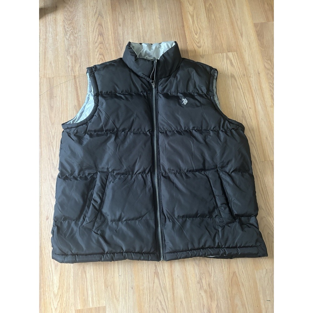 U.S. Polo Assn Black‎ Puffer Vest Men's XL